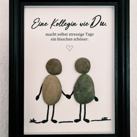 Steinbild Kollegin – Geschenk & Dankeschön für Lieblingskollegin