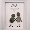 Steinbild Danke – besonderes Geschenk für einen lieben Menschen