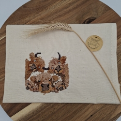 Küchenhandtuch Schottisches Hochlandrind 