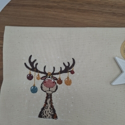 Küchenhandtuch Elch Weihnachten 