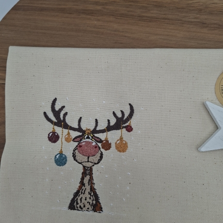 Küchenhandtuch Elch Weihnachten 