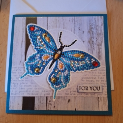 Diamond Painting Karte,Große Grußkarte For you