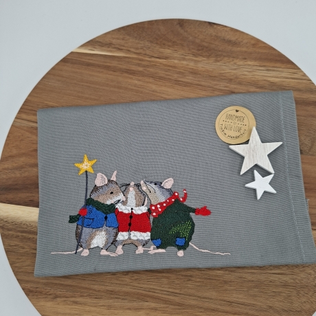 Küchenhandtuch Sternsinger Mäuse