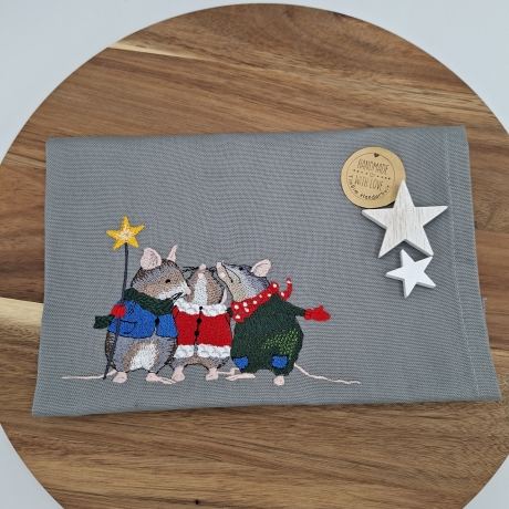 Küchenhandtuch Sternsinger Mäuse