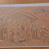 Edle Grußkarte zu Weihnachten,  Weihnachtskarte, Karte, Grippe 