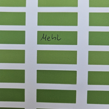 Stickerbogen Etiketten Green with envy