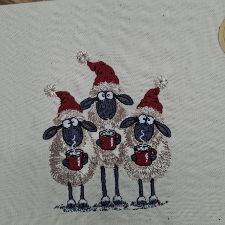 Küchenhandtuch Schafe Weihnachten 