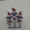 Küchenhandtuch Schafe Weihnachten 