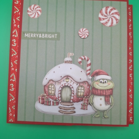 Aufstellkarte, Grußkarte zu Weihnachten,  Weihnachtskarte 