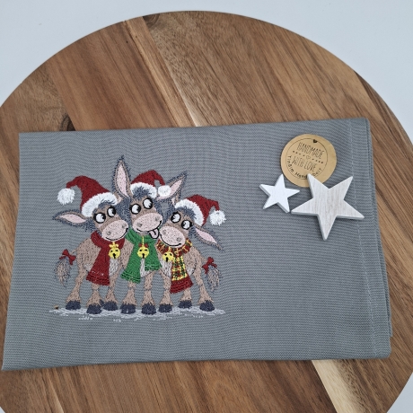 Küchenhandtuch Geschirrtuch Esel Weihnachten 