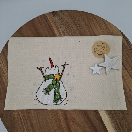 Küchenhandtuch Schneemann 
