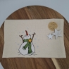 Küchenhandtuch Schneemann 