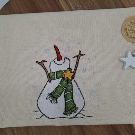 Küchenhandtuch Schneemann 