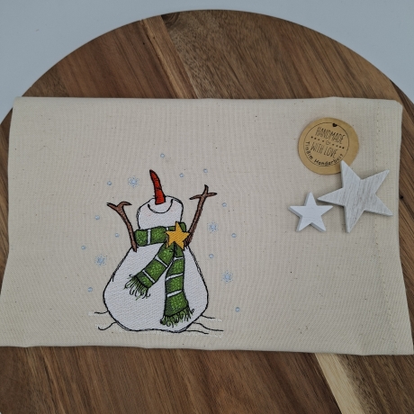 Küchenhandtuch Schneemann 