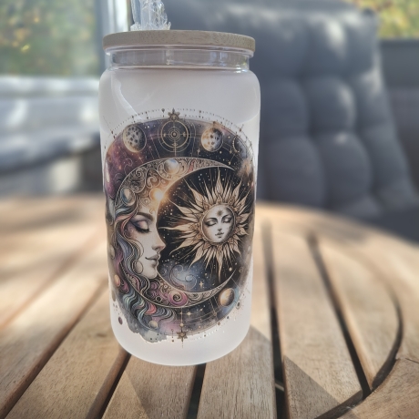 Becher mit Trinkhalm, Geburtstag, Nikolaus, Weihnachten 
