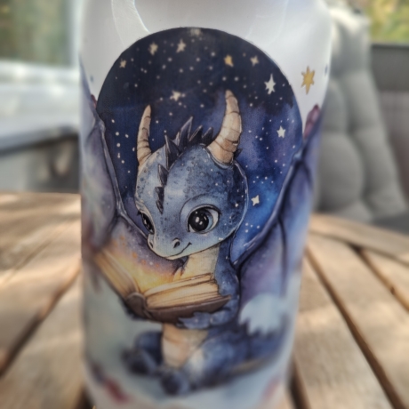 Becher mit Trinkhalm, Geburtstag, Nikolaus, Weihnachten 