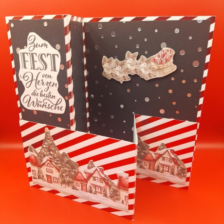 Grußkarte zu Weihnachten, Weihnachtskarte, Karte, Z Fould Card