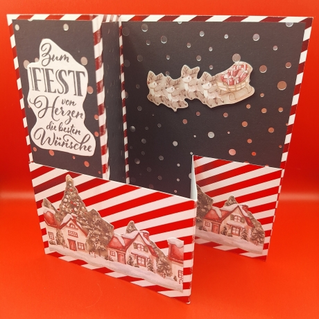 Grußkarte zu Weihnachten, Weihnachtskarte, Karte, Z Fould Card