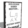 Holzschild-Shabby Katzen haben Personal