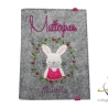 Mutterpasshülle *Hasenmädchen* Namensbestickung möglich