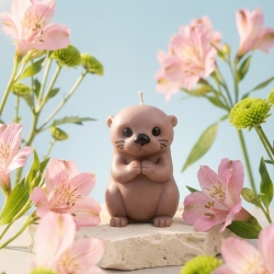 Otter Kerze Geschenk  süße Kuh Kerze handgemacht – Geschen