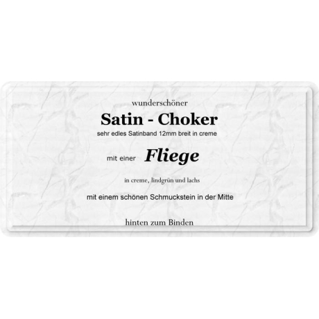 Choker mit einer edlen Fliege / Schleife aus Satin