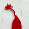 Lesezeichen Rosa Pink Rot verschiedene Formen handgestrickt 