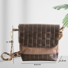 Umhängetasche/braun/Handtasche/crossbbody bag Damen/beige Tasche
