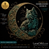 Stickdatei Katze im Mond „Marbel“ LunaChild