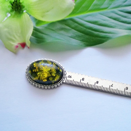 Lesezeichen mit verschiedenen Edelstein Cabochons 