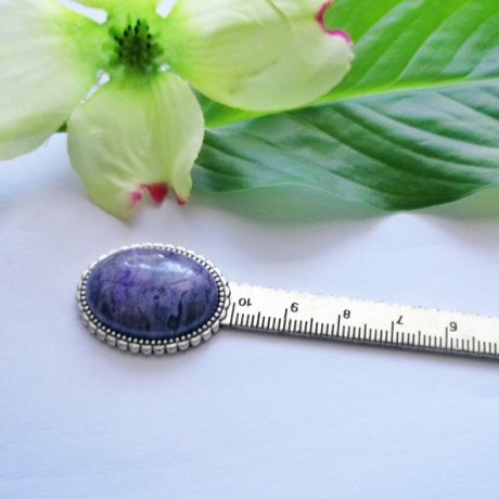 Lesezeichen mit verschiedenen Edelstein Cabochons 