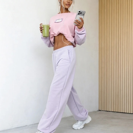 Oversize Jogger 2-Teiler Pullover & Hose wide leg XS/S & M/L