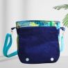 kleine  Umhängetasche Damen /blaue Handtasche /Cord Tasche/