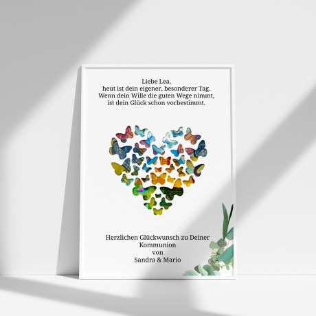 Personalisiertes Kommunion Geschenk für Jungen und Mädchen