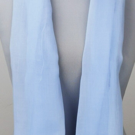 Sommer-Seidenschal 150 g leicht, hell-blau, 180 x 95 cm