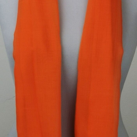 Sommer-Seidenschal 150 g leicht, orange, 180 x 95 cm
