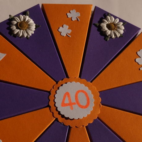 Geldgeschenk, Geldgeschenkverpackung zum 40.Geburtstag