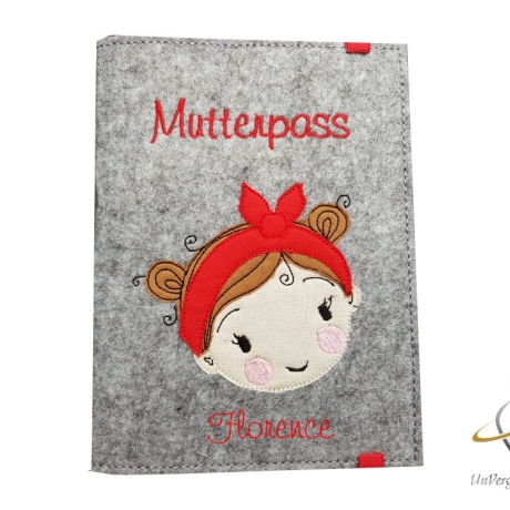 Mutterpasshülle *Frau Käfer* Namensbestickung möglich