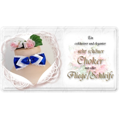 Choker mit einer edlen Fliege / Schleife aus Satin