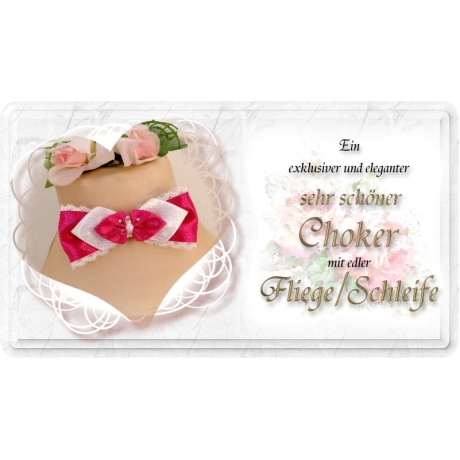 Choker mit einer edlen Fliege / Schleife aus Satin