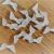 20 Flügel für Engel Kunststoff Perlen Spacer gefrostet