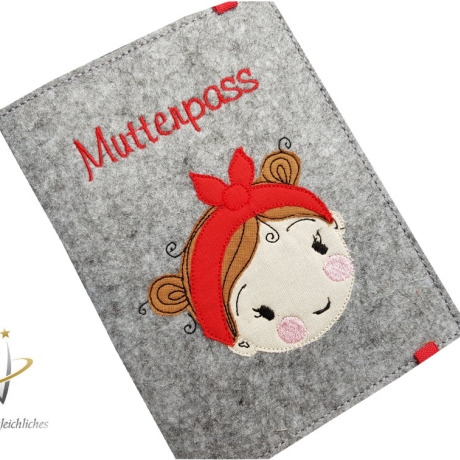 Mutterpasshülle *Frau Käfer* Namensbestickung möglich