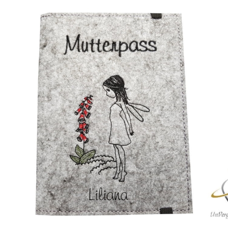 Mutterpasshülle *Elfe* Namensbestickung möglich