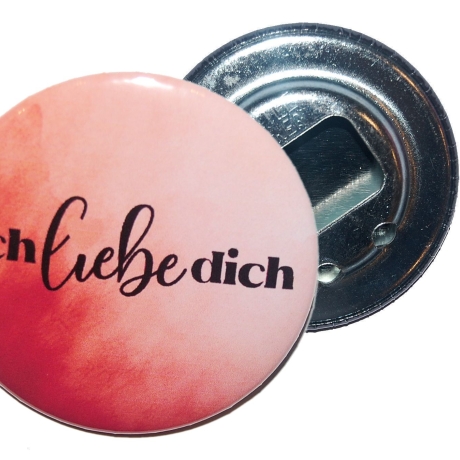 Liebesspruch Flaschenöffner 59 mm Metall Liebe