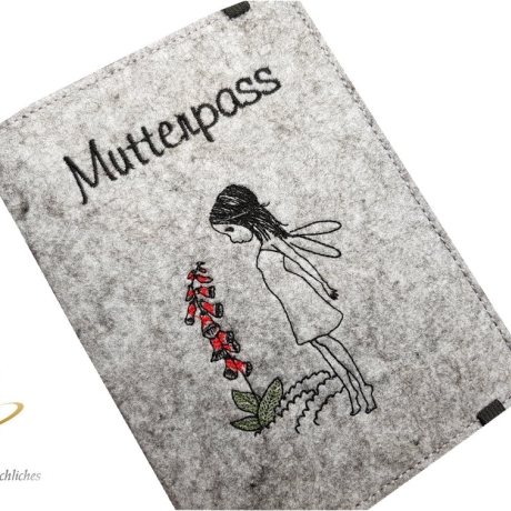 Mutterpasshülle *Elfe* Namensbestickung möglich