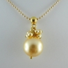 Lange Kette Perlen Gold (237)