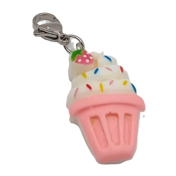Eisbecher Clip Anhänger Bettelarmband Kawaii