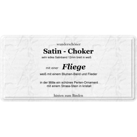 Choker mit einer edlen Fliege / Schleife aus Satin
