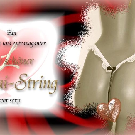 sexy Perlenstring ->schöner O-String Intimschmuck
