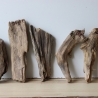 Treibholz Schwemmholz Driftwood 6 Hölzer 22-30 cm 